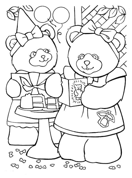 happy birthday coloring pages. Birthday Page 1